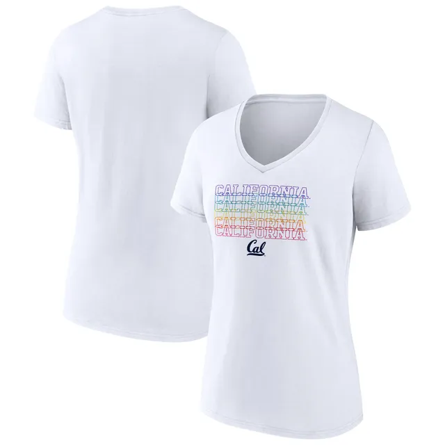 Lids Cal Bears Fanatics Branded Women's City Pride V-Neck T-Shirt - White