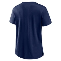 Women's Fanatics  Navy Cal Bears Iconic High-Low T-Shirt