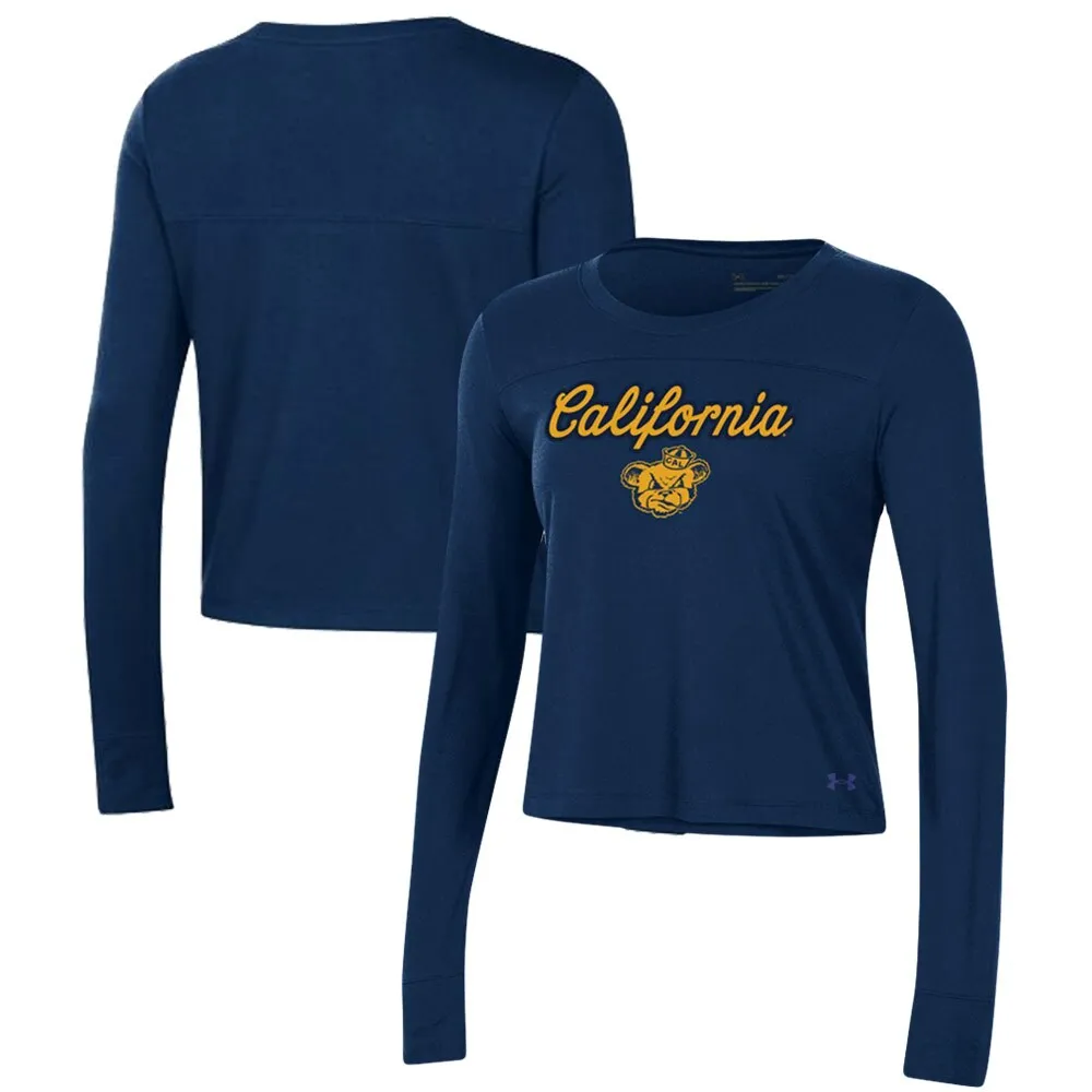 Lids Cal Bears Under Armour Vault Cropped Long Sleeve T-Shirt - Navy | The Shops at Willow