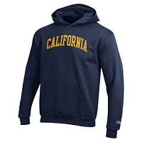 Youth Champion Navy Cal Bears Basic Arch Hoodie