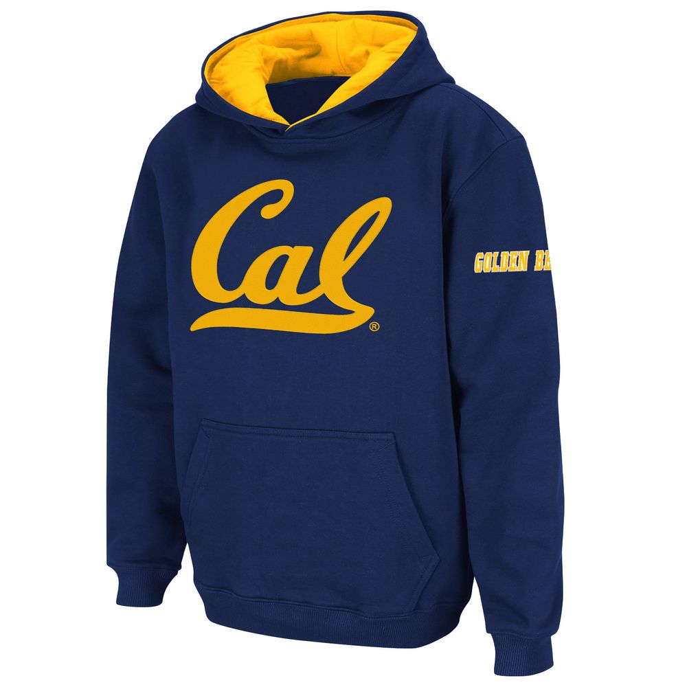 Youth Stadium Athletic Navy Cal Bears Big Logo Pullover Hoodie