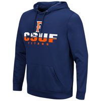 Men's Colosseum Navy Cal State Fullerton Titans Lantern Pullover Hoodie