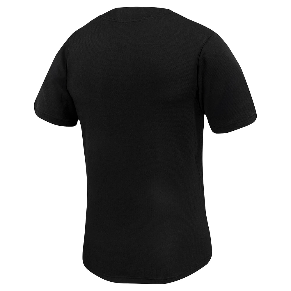 Men's Nike Black Cal State Long Beach The Replica Baseball Jersey