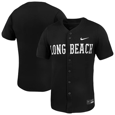 Men's Nike Black Cal State Long Beach The Replica Baseball Jersey
