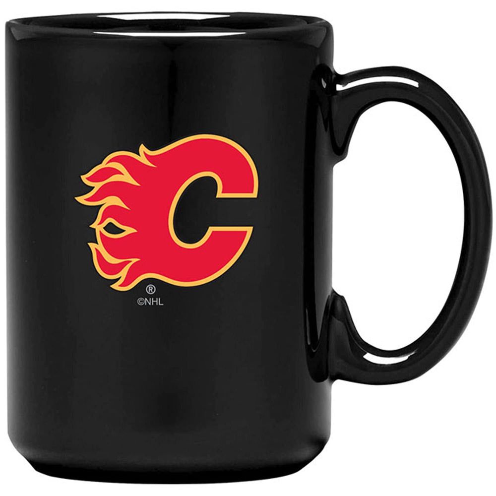 Black Calgary Flames - 15oz. El Grande Coffee Mug