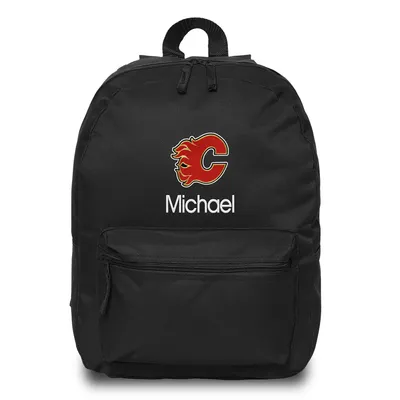 Calgary Flames Personalized Backpack - Black