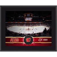 Plaque d'équipe sublimée des Flames de Calgary 10,5" x 13"