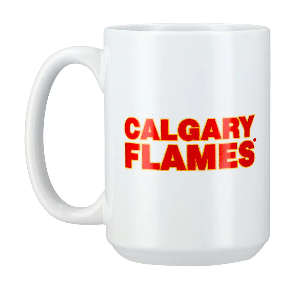 Flammes de Calgary 15 oz. Tasse à logo primaire