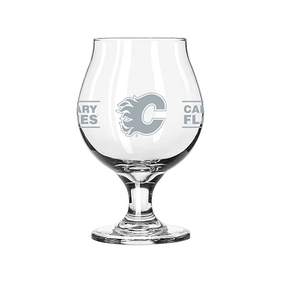 Calgary Flames 16oz. Belgium Glass