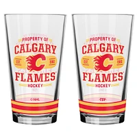 Ensemble de verres à mélange 2 pièces Calgary Flames