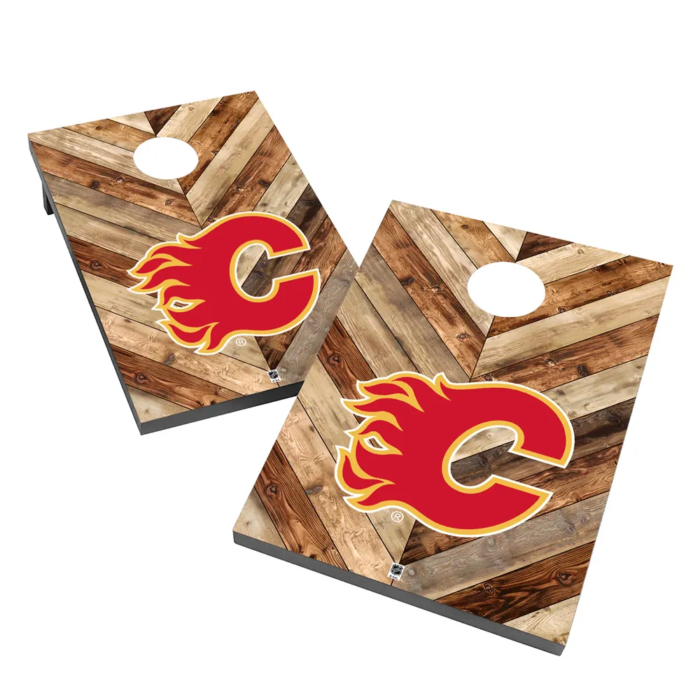 Calgary Flames Solid Wood 2x3 Cornhole