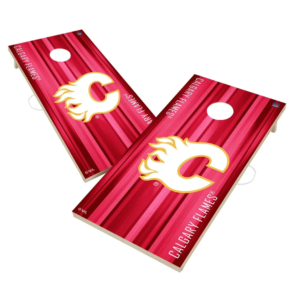 Calgary Flames Solid Wood 2x3 Cornhole