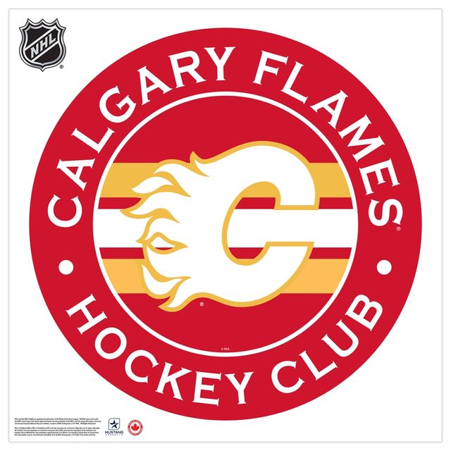 Calgary Flames 36 `` x 36 '' Team Logo Repositionable Wall - Decal