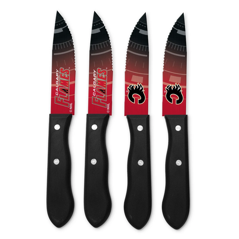 Calgary Flames 4-Piece Steak Knife Set