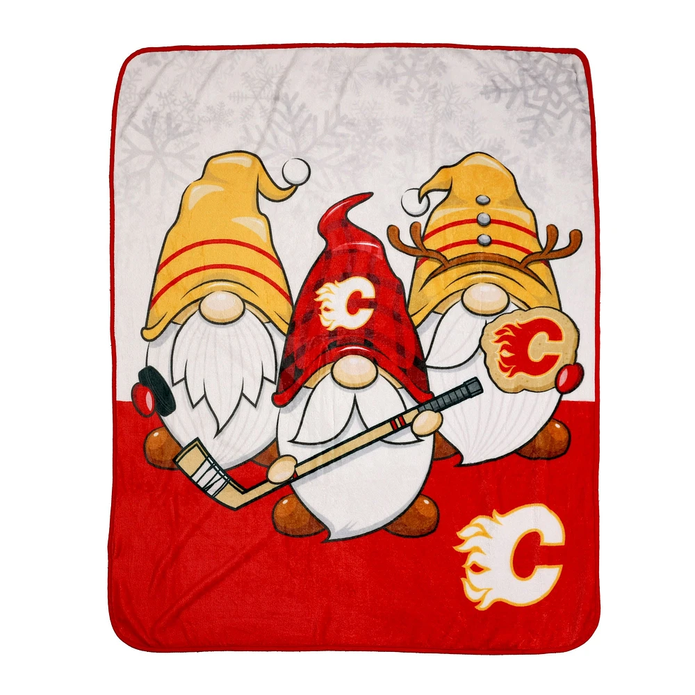 Calgary Flames 50'' x 60'' Gnome Throw Blanket