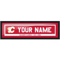 Calgary Flames 6'' x 22'' Personalized Name Bar Frame