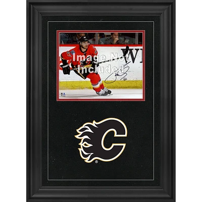 Cadre photo horizontal de luxe 8'' x 10'' des Flames de Calgary avec logo de l'équipe
