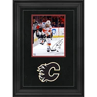 Cadre photo vertical de luxe 8'' x 10'' des Flames de Calgary avec logo de l'équipe