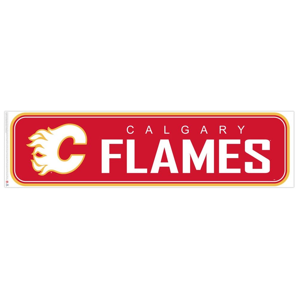 Calgary Flames 90'' x 23'' Repositionable Wall - Decal