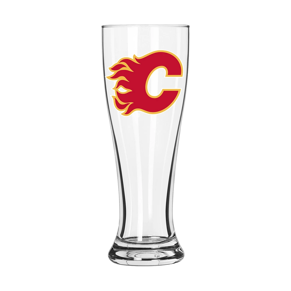 Logo Letterman des Flames de Calgary 16 oz. Verre à Pilsner