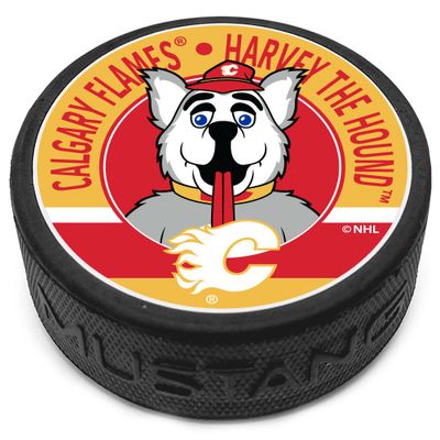 Calgary Flames - Mascot Design Hockey Puck