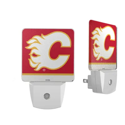 Calgary Flames Stripe Design Nightlight 2-Pack
