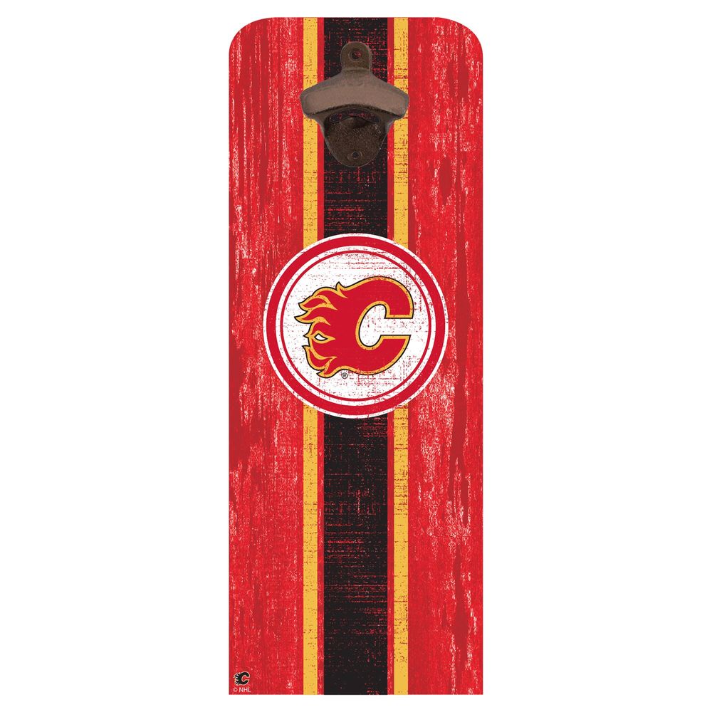 Calgary Flames Wall Mounted Bottle - Opener