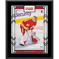 Plaque de joueur sublimée Dan Vladar Calgary Flames 10,5" x 13"