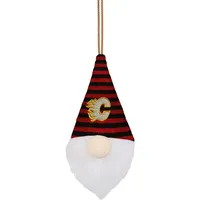 FOCO Calgary Flames Peluche Chapeau Rayé Gnome - Ornement