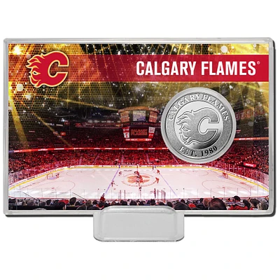 Highland Mint Calgary Flames Histoire de l'équipe - Coin Card