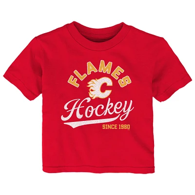 Infant Red Calgary Flames Take the Lead - T-Shirt