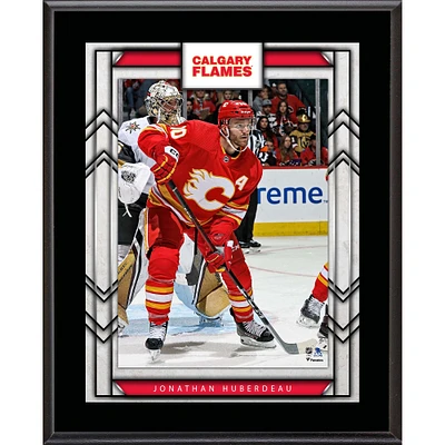 Plaque de joueur sublimée de 10,5" x 13" des Flames de Calgary de Jonathan Huberdeau