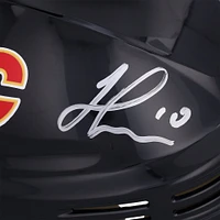 Casque mini noir autographié par Jonathan Huberdeau des Flames de Calgary
