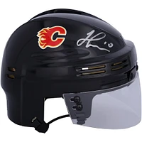 Casque mini noir autographié par Jonathan Huberdeau des Flames de Calgary