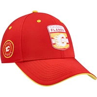 Men's Fanatics  Red Calgary Flames Authentic Pro Draft Stretch-Fit Hat