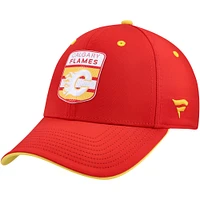 Men's Fanatics  Red Calgary Flames Authentic Pro Draft Stretch-Fit Hat