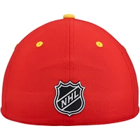 Men's Fanatics  Red Calgary Flames Authentic Pro Draft Stretch-Fit Hat
