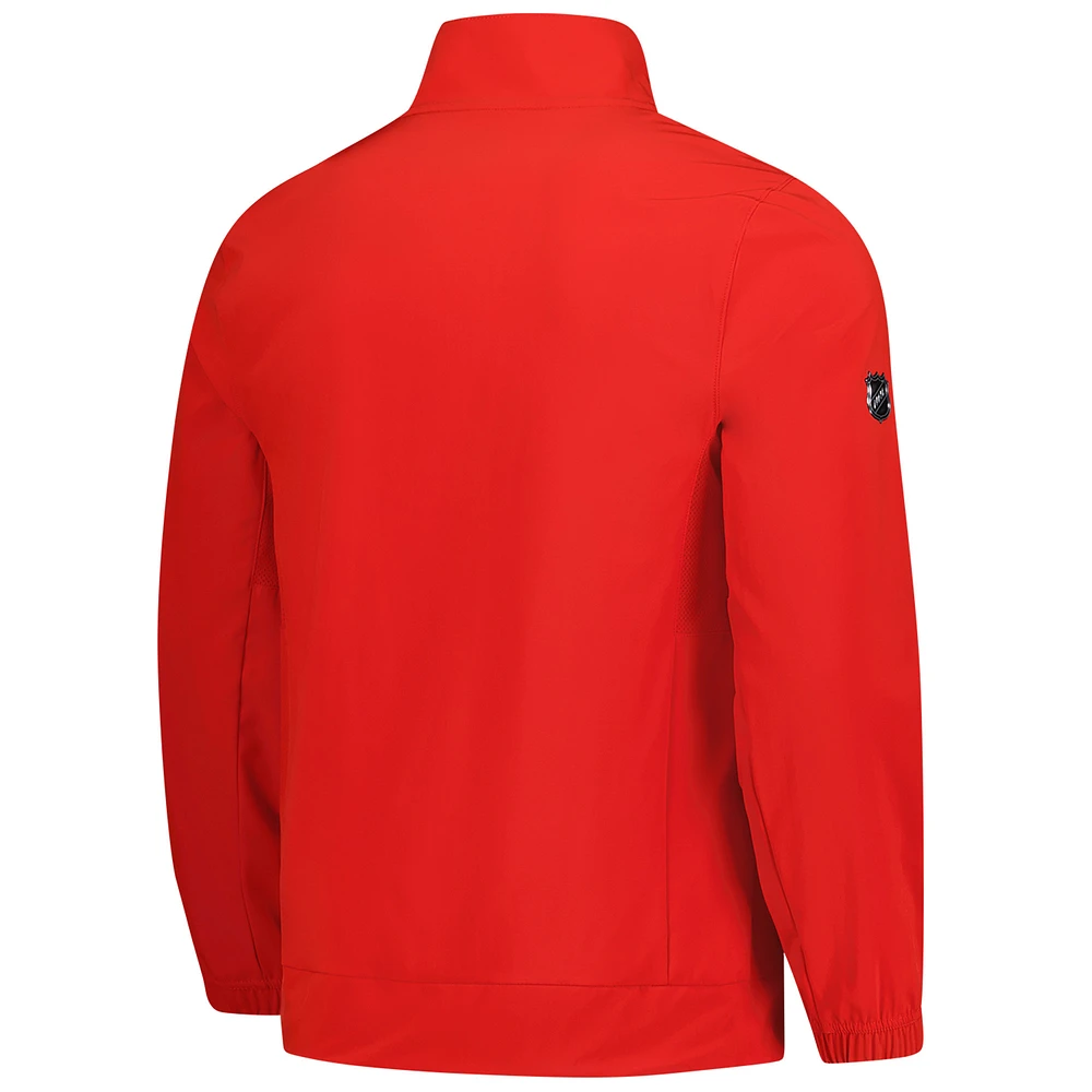 Men's Fanatics  Red Calgary Flames Authentic Pro Full-Zip Coaches Jacket