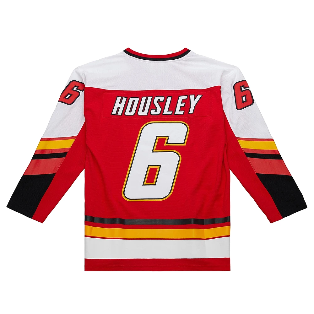 Men's Mitchell & Ness Phil Housley Red Calgary Flames 1994/95 Power Play Throwback Jersey