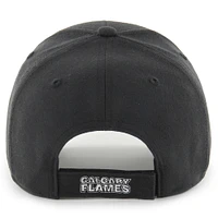 Men's '47 Calgary Flames Black & White MVP Adjustable Hat
