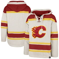 Sweat à capuche Rockaway Lacer pour homme '47 Oatmeal Calgary Flames