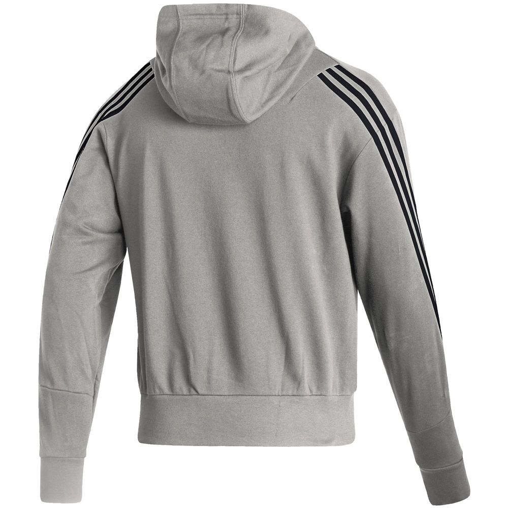 Men's adidas Heathered Gray Calgary Flames Fashion - Full-Zip Hoodie