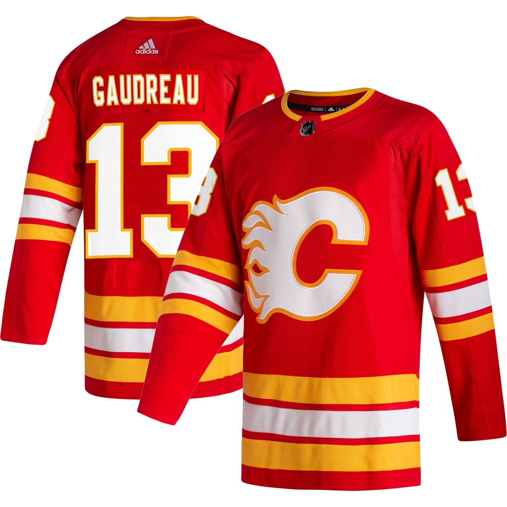 Calgary Flames adidas Alternate Authentic Custom Jersey - Red