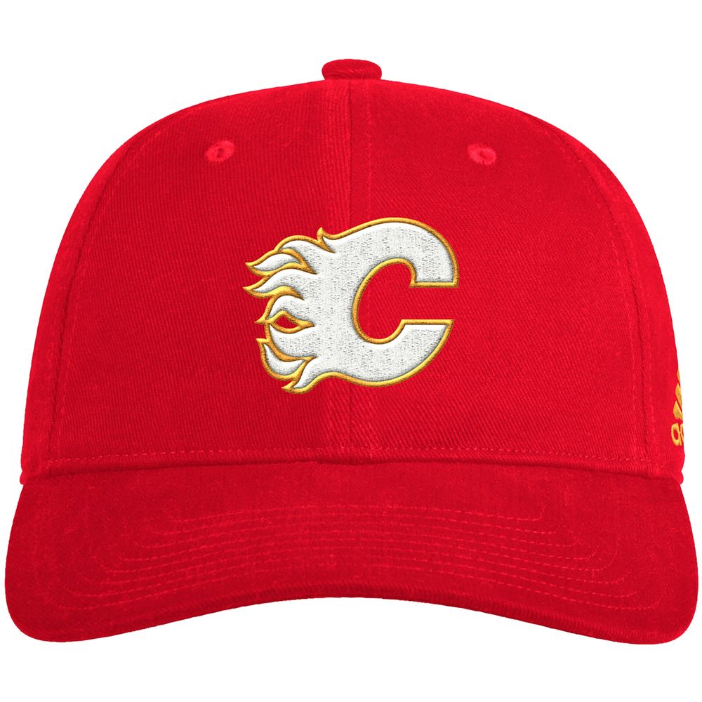 Men's adidas Red Calgary Flames Washed Cotton - Flex Hat