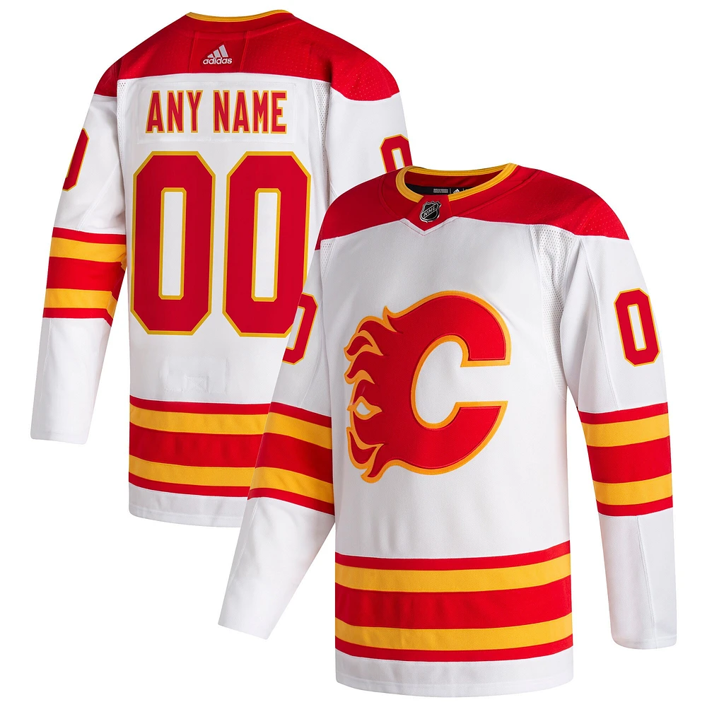 maillot adidas Calgary Flames extérieur 2020/21 pour homme - Authentique personnalisé Pro