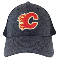 Men's American Needle Heather Charcoal Calgary Flames Flex Hat