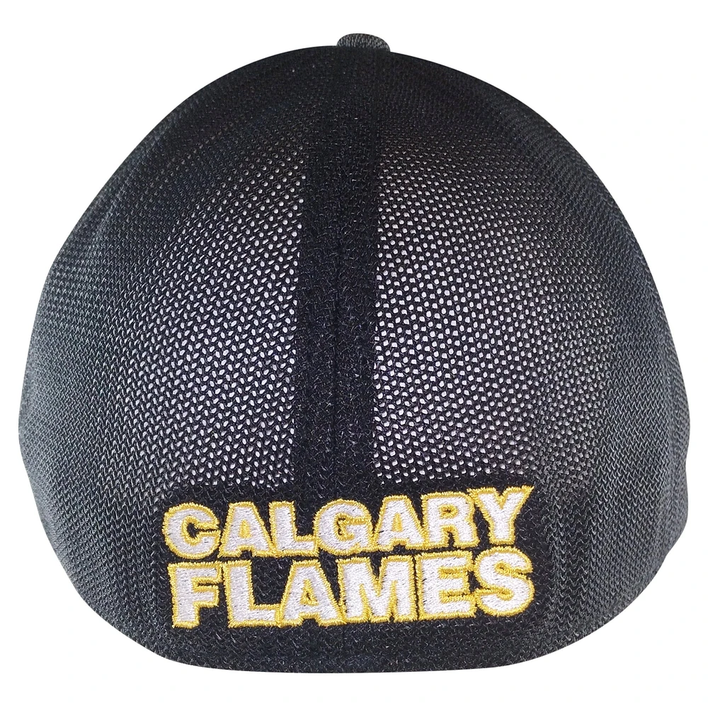 Men's American Needle Heather Charcoal Calgary Flames Flex Hat