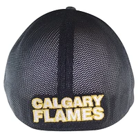 Casquette flexible pour hommes American Needle Heather Charcoal des Flames de Calgary