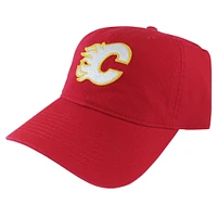 Casquette réglable American Needle rouge des Flames de Calgary pour hommes, ligne bleue