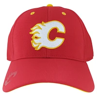 Men's American Needle Red Calgary Flames E-Boss Primary Flex Hat